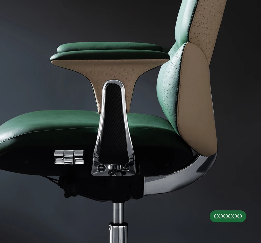 Bequemer Chefbürostuhl, luxuriöser grauer Designer-Drehstuhl, ergonomisch, tragbar, für das Home Office von Fotel Gaming