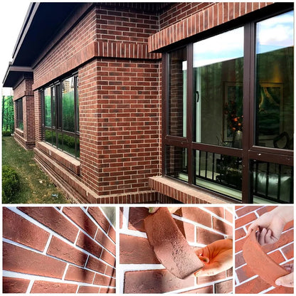 3D brick wall sticker tile 3D wall decor waterproof stone tile ceramic mosaic TV background wall bedroom kitchen home wall decor