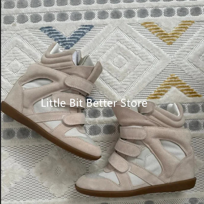 Autumn Winter Luxury Brand Design Women Ankle Boots Fashion Height Increasing Casual Shoes Leather Women Motorcycle Boots 2026.