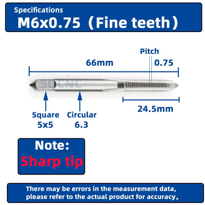 SIQICNC Rechtsgewindebohrer HSS Maschinenstecker Gewindebohrer Metrisches Gewindebohrer Bohrgewindewerkzeug M2 M3 M4 M6 M7 M8 M10 M12 M14 Handwerkzeuge