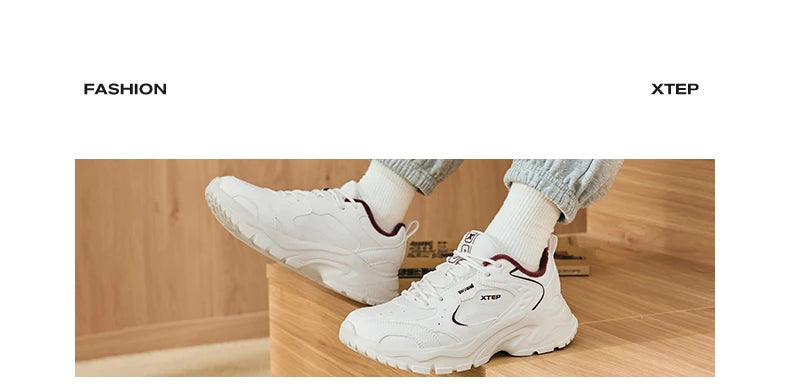 Xtep Cotton Shoes For Women 2024 Winter Warm Soft Sports Shoes Trendy Retro Durability Comfortable Sneakers 876418370026.