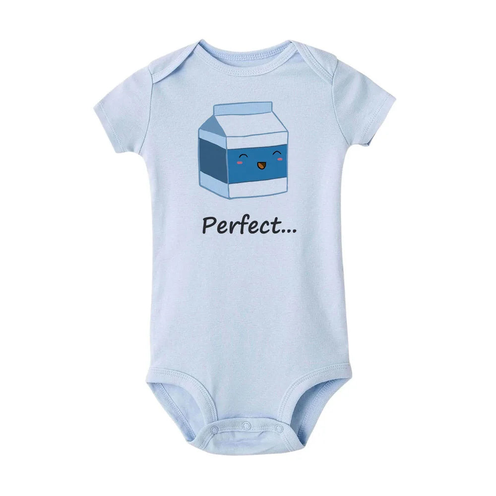 Perfect Together Twin Babykleidung Lustige Zwillings-Outfits Strampler Junge Mädchen Duschgeschenk Sommer Kurzarm-Bodys Bruder/Schwester