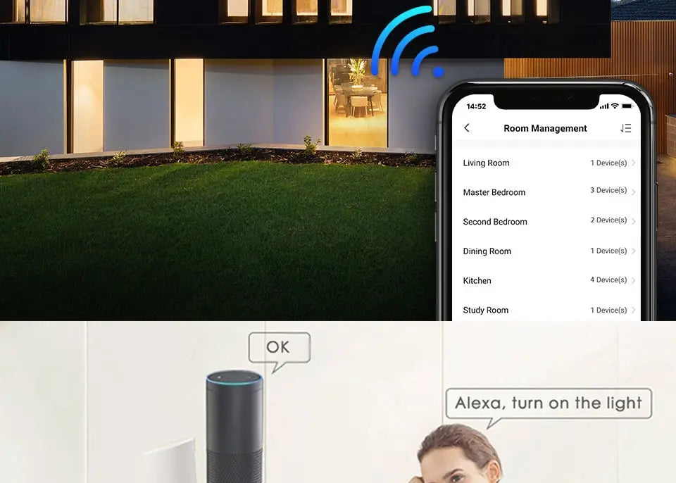 Tuya WiFi Smart Licht Schalter UNS Standard Arbeit Mit Alexa Google Home Wand Touch Schalter 110 V 220 V RF433Mhz Fernbedienung 1 2 3 4 Gang.