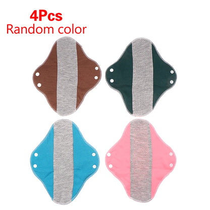 1/4pcs Thin Cloth Pads Soft Cotton Washable Feminine Panty Liners Sanitary Pads Napkin Daily Reusable Menstrual Hygiene Pads.