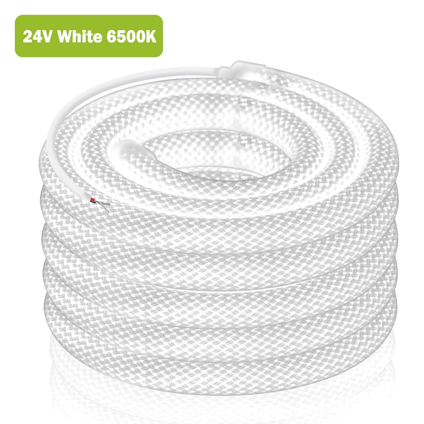 360 Degree Round Reticulate Neon LED Strip DC 12V 24V 240 Leds/m Natural Warm White Waterproof Flexible Silicon Tube Neon Strip.