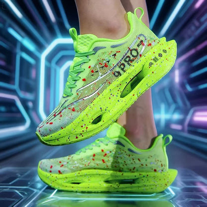 New Soft Sole Cushioning Men's Running Shoes for Women High-quality Road Jogging Shoes Light Comfy Sneakers Reflective Night Run