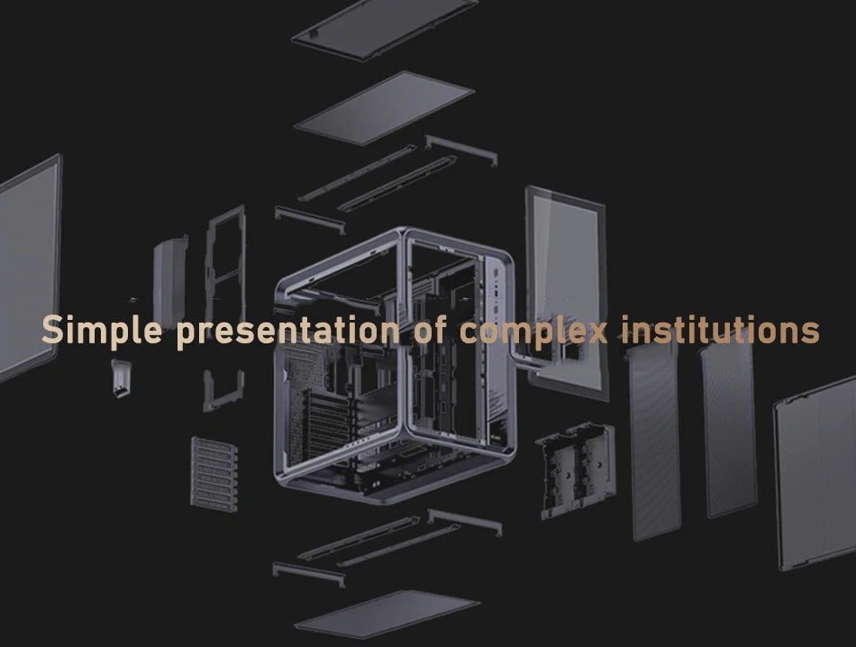 JONSBO BO400 ATX Desktop Case Aluminum Side View Sea View Room Chassis Supports 360 Water-cooled 10 Fan Positions