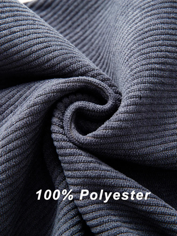 Winter Thick Warm Corduroy Sweatpants Men Fleece Liner Drawstring Straight Loose Track Pants Male Casual Fleece Thermal Trousers.