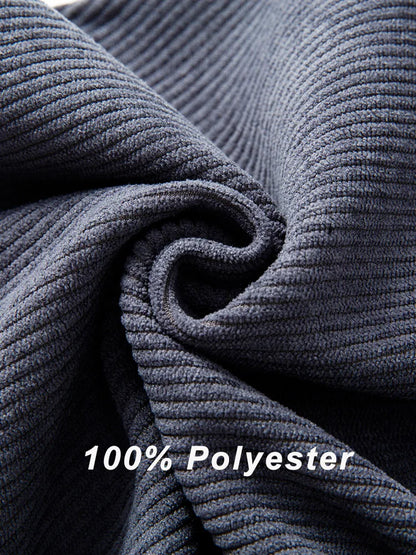 Winter Thick Warm Corduroy Sweatpants Men Fleece Liner Drawstring Straight Loose Track Pants Male Casual Fleece Thermal Trousers.