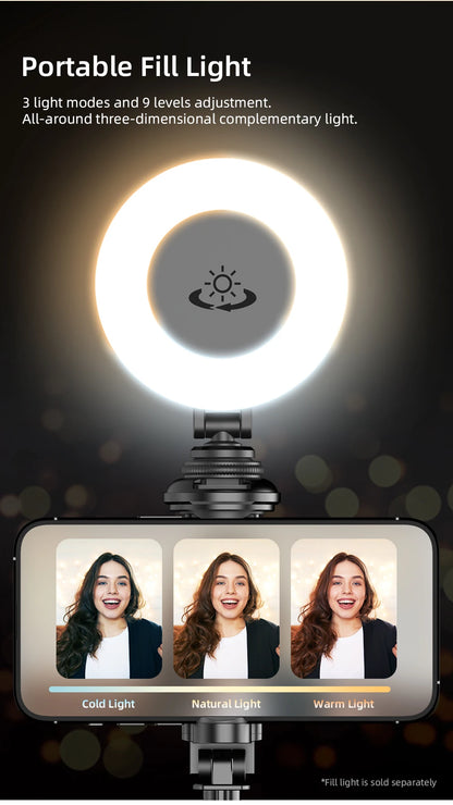 Selfie Stick with Wireless Bluetooth Remote, Portable 72 Inch Aluminum Alloy Selfie Stick Phone Tripod for iOS Android Cellphone.