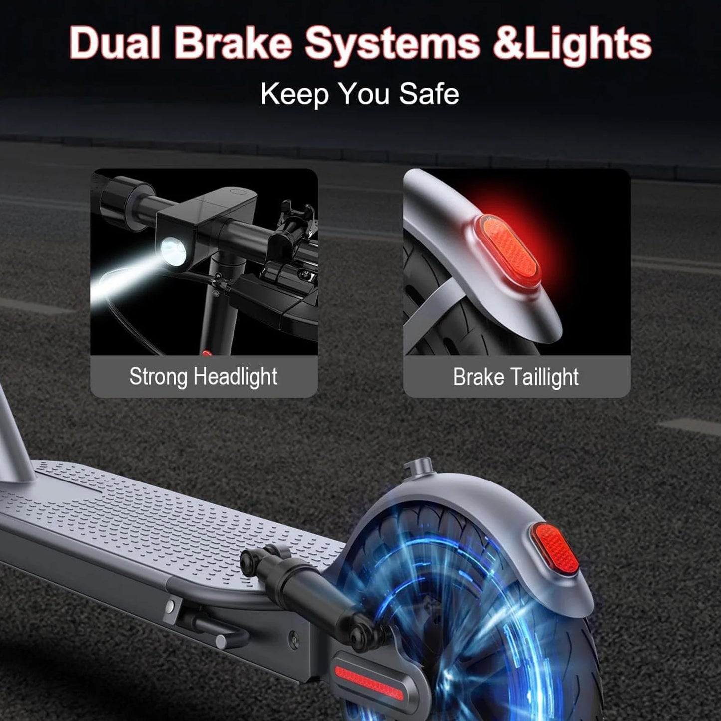 JUICEASE AP07 Electric Scooter 35KM Range 8.5Inch Escooter 350W/600W Power 31KM/H APP Scooter Electric Dual Damping Turn Signal.