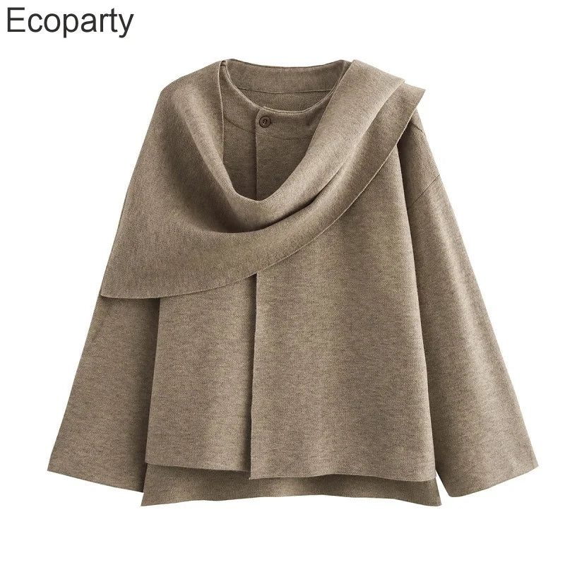 2023 neue Plüsch Winter Mäntel für Frauen Asymmetrische Schal Demi-saison Jacke für Frauen Parkas Langarm Gepolsterte Mantel Frau jacke.