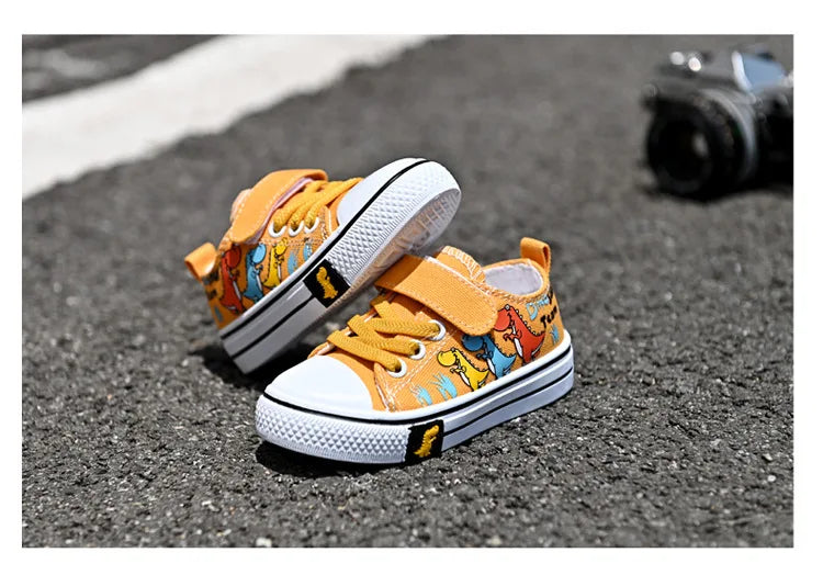 Children Canvas Shoes Boys and Girls Shoes Baby Casual Low Top Shoes Fashion Spring Autumn Breathable Single Shoes zapatos niña.