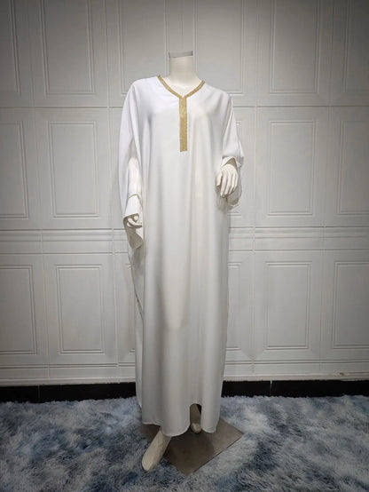 Ramadan Eid Batwing Abaya Prayer Clothes Women Kaftan Turkey Islam Muslim Long Dress Kebaya Caftan Marocain Robe Femme Musulmane