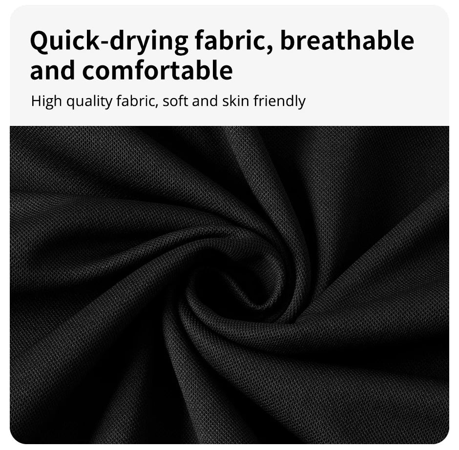 2-pcs Men's Quick-drying Exercise Black-and-white Suit Running Fitness Breathable Short Sleeve Comfortable Joker Playing Shorts.