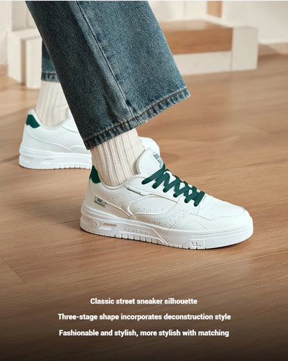 361 Degrees Men's Board Shoes Spring New Casual Versatile Thick Soled Leather Comfortable Trendy Durable Male Sneaker 672516615.