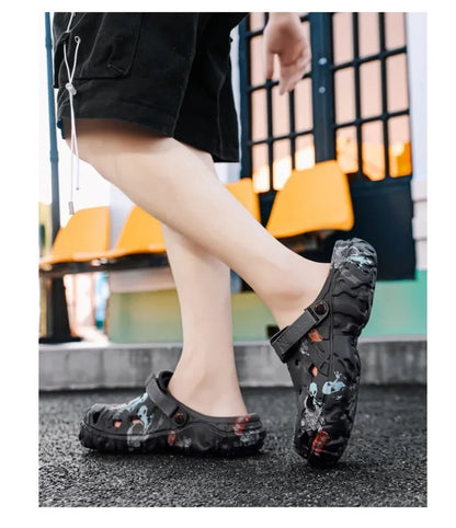 Plus Size 46 47 Men's Summer Clogs Sandals Eva Slippers Men Fashion New Flat Sandals Men Women Leisure Slides Men Casual Shoes