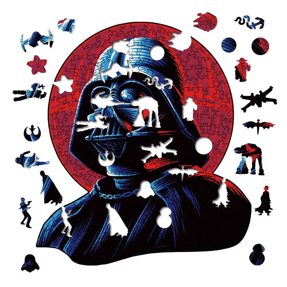 Movie Characters Wooden Puzzle Film Star Wood Jigsaws 2D Magic School Badge Character Jigsaw Toys for Kids.