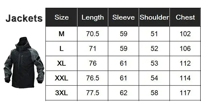 Tactical Waterproof Sets Men Wear Resistant Combat Training Suit Outdoor Multi-pocket Uniform Airsoft Camping Hiking Tracksuit.