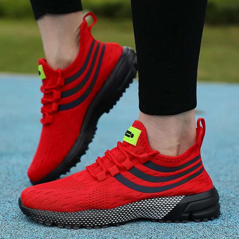 Brand Sports Shoes Breathable Mesh Running Shoes Men's Shock-absorbing Cushion Sports And Leisure Shoes Sneakers For Sale.