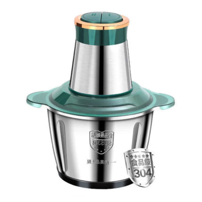 2L Meat Grinder Kitchen Chopper Electric Meat Grinders Stainless Steel Vegetable Food Processor Blender Mixer Garlic Crusher.