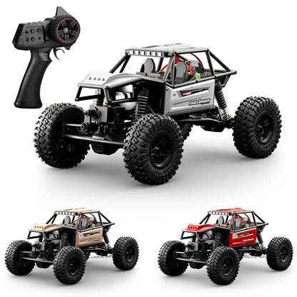 1/18 RC Climbing Car 4WD Off-road Remote Control Vehicle RTR Rock Crawler Big-wheel 4x4 Electric Truck Model Toys for Kids.