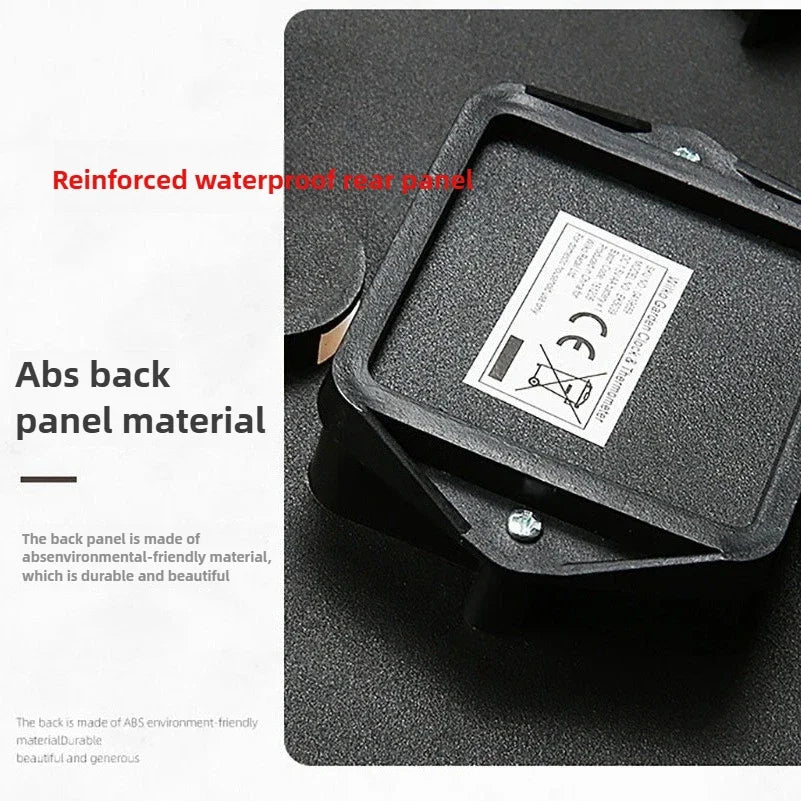 100 % wasserdichte Wanduhr, Outdoor-Uhr, Badezimmer, Küche, Terrasse, Geschäft, Wohnzimmer, dekorative Wanduhr, stilvolle, geräuschlose Wanduhr