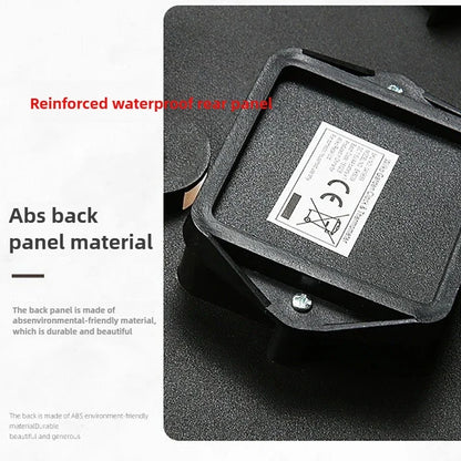 100 % wasserdichte Wanduhr, Outdoor-Uhr, Badezimmer, Küche, Terrasse, Geschäft, Wohnzimmer, dekorative Wanduhr, stilvolle, geräuschlose Wanduhr