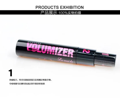 1pc Black Waterproof Curled Lashes 2-in-1 Long-lasting Natural Quick Drying Mascara Lengthens Eyelashes Female Makeup Косметика.