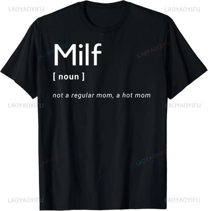 MILF Hunter | Funny Adult Humor Joke for Men Who Love Milfs T-Shirt Men Clothing Tops Graphic T Shirts  Camisetas Streetwear.