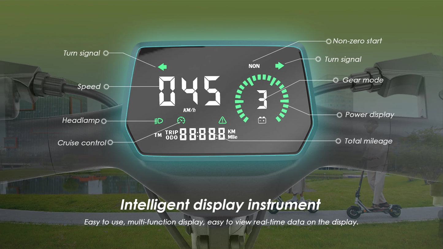 Kukirin A1 Adult Electric Scooter 800W Motor 48V 13Ah Battery Foldable Electric Scooter 10 Inch Vacuum Tires Electric Scooter.