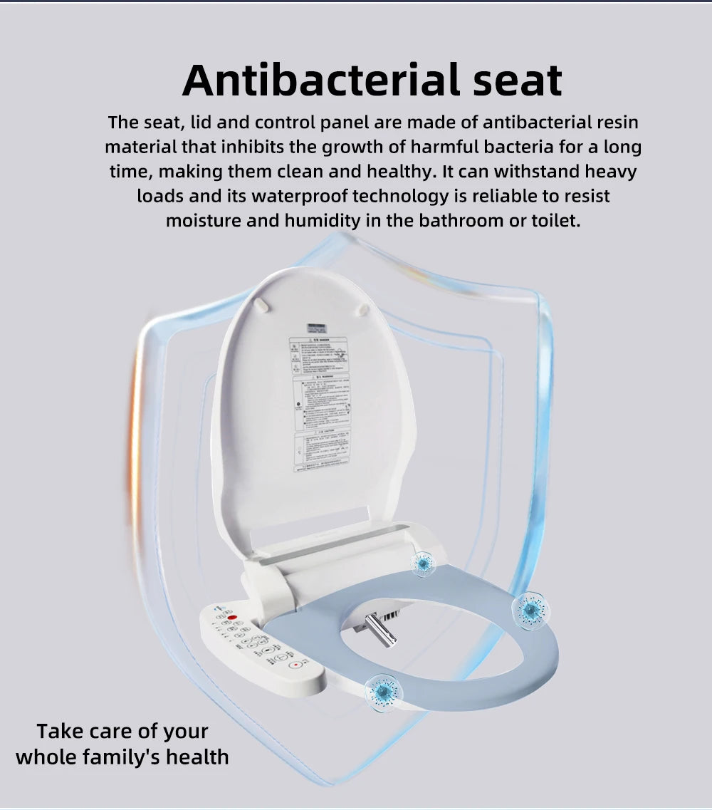 Intelligenter Toilettensitzbezug – wasser- und energiesparend, sofortige Erwärmung, selbstreinigend, LED-Nachtlicht, effizienter, hygienischer Badezimmerdeckel