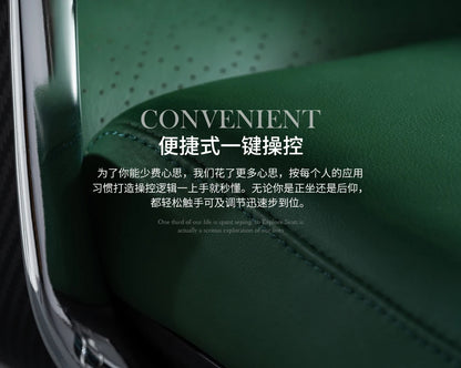 Bequemer Chefbürostuhl, luxuriöser grauer Designer-Drehstuhl, ergonomisch, tragbar, für das Home Office von Fotel Gaming