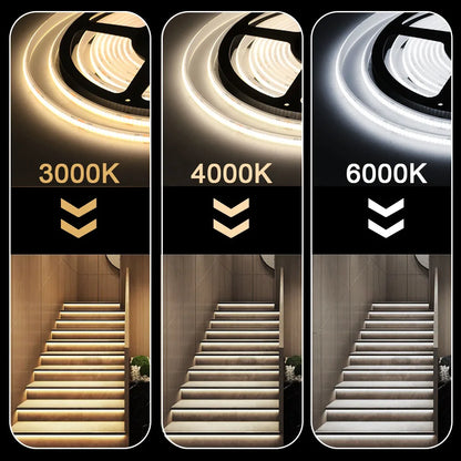 12V 24V COB LED Streifen Licht IP68 IP67 Wasserdichte Flexible Led Lampe 320LED 5m 10m 15m 0,5m 1m Hohe Dichte Helle Liner Beleuchtung.