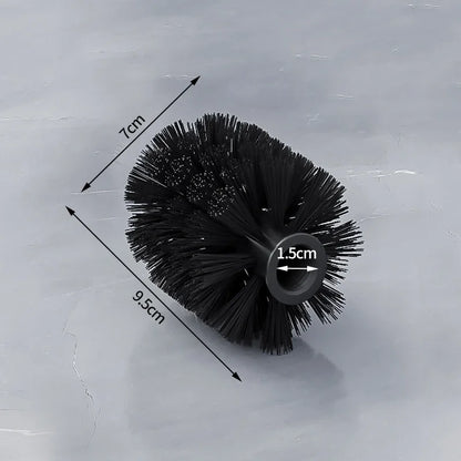 1 Stück weiße und schwarze Kopf Ersatz-Toiletten bürste-ideal für die Reinigung von Hygiene werkzeugen für die Badezimmer reinigung