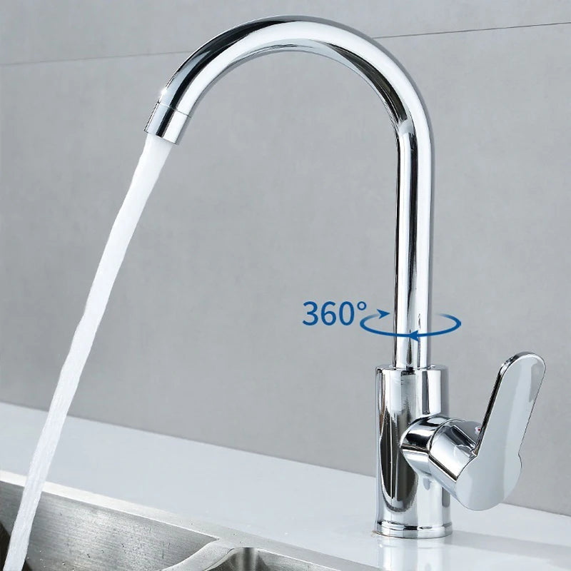 Kitchen Sink Faucet Wash basin Faucet Single Handle Stainless Steel Hot And Cold Mixer Water Tap Deck Mounted Bathroom Faucet