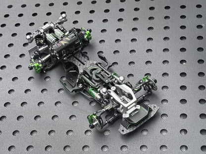 LSD Plaid RC Mini Car 1/24 RC Drift Mosquito Car  Frame KIT Lightweight Electric Remote Control Drift Model Toy Holiday Gift.