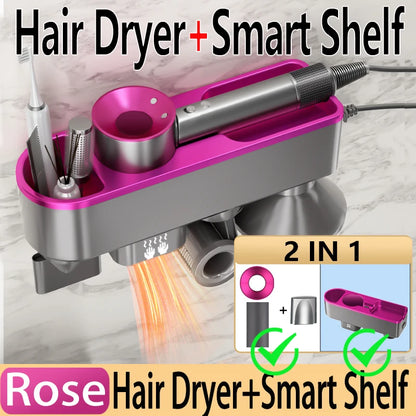 1600W Negative Ionic Hair Dryer For Dyson Hair Dryer Shelf 2 IN 1 Become Hand Dryer Whitout Drilling Hanger Household