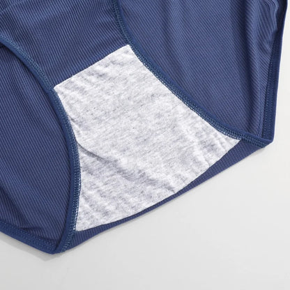 6PCS Women's Plus Size Lace Panties Seamless Solid Color Sport Cozy Physiological Underwear Female Breathable Elastic Lingerie