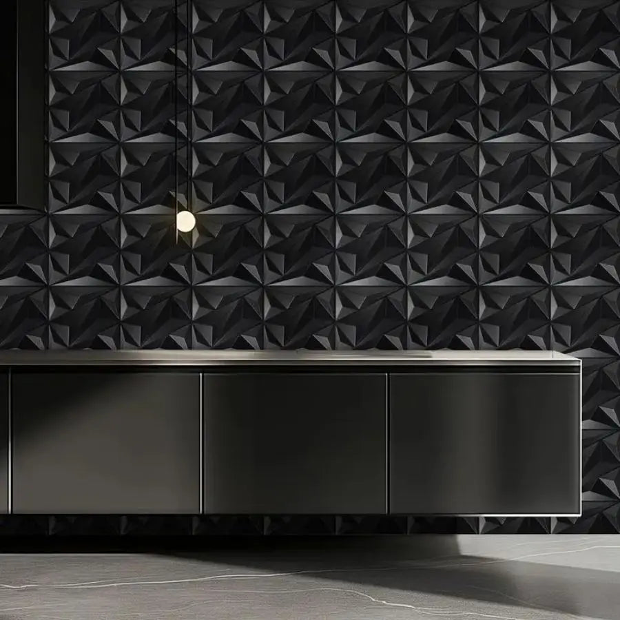 KUUJOJO 3D textured wall panel for indoor wall decoration, suitable for living room, hall, bedroom, hotel, office, send tape