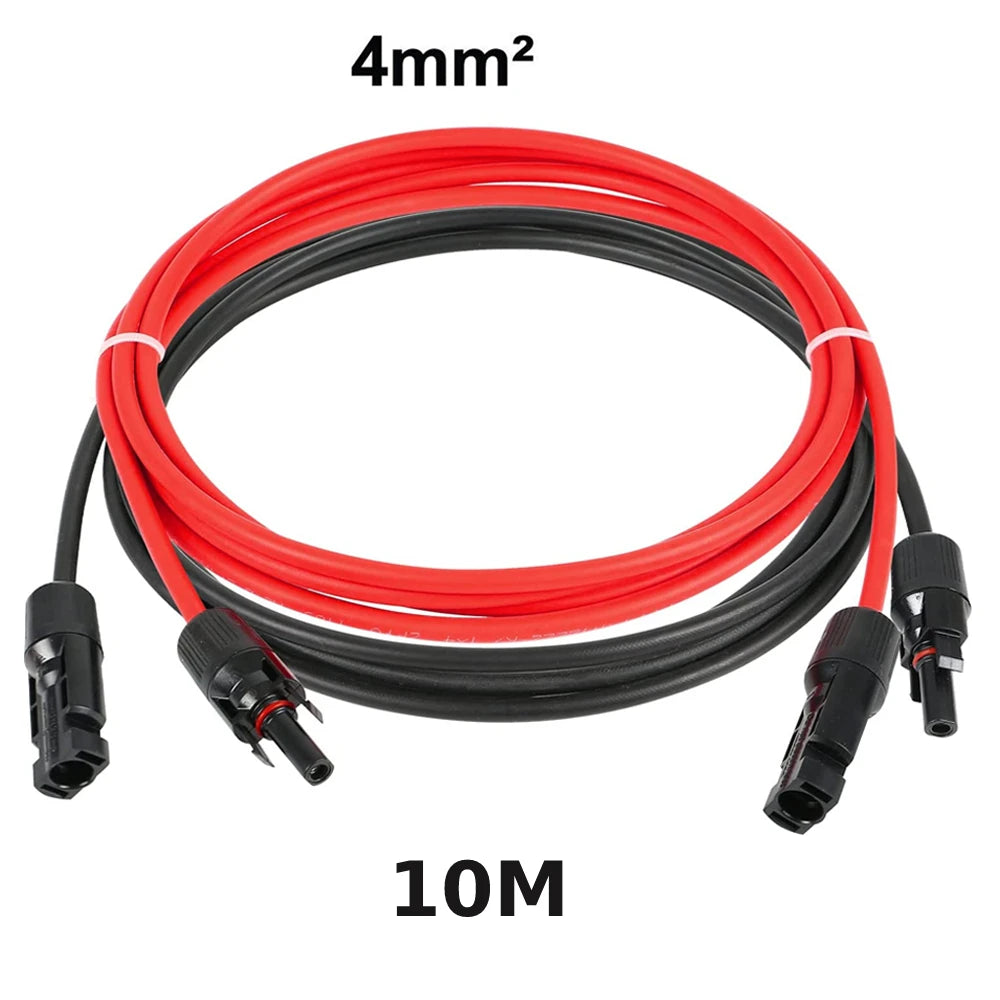 [EU Stock] 2PCS 1M-10M 4mm² 6mm² Solar cable extension cord Solar extension cable Suitable for all PV panel original.
