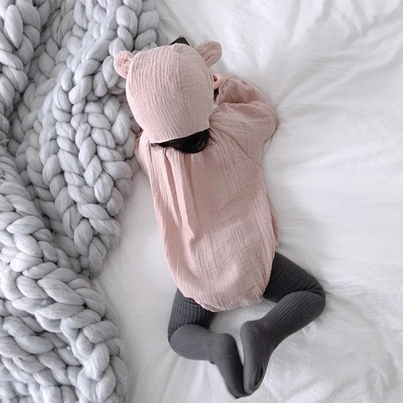 Neugeborenen Baby Body Mit Hut Langarm Bio-baumwolle Kleinkind Mädchen Jungen Kleidung Fotografie Kostüme Baby Mädchen Jungen Kleidung.