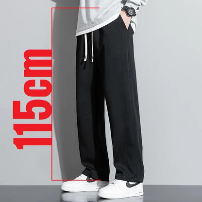 Extra Long leg Length Men's Tall Pants Elastic Waist Sweatpant Male Black Stretch Sport Jogger Trouser 190 Cm 195 107 115 200cm.