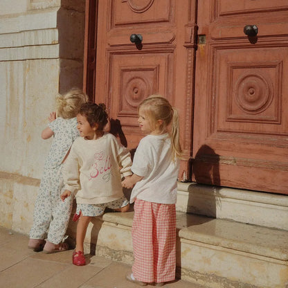 Konges Slojd Autumn Baby Boys Cotton Loose Sweatshirts Shorts Suits Kids Clothes Girls Casual Printed Striped Hoodies Tops Sets.