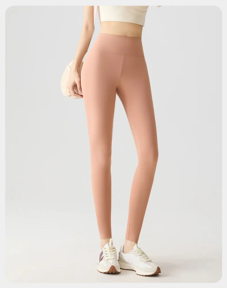 BIVIGAOS Spring Summer Multi Colored Thin Casual Fashion Sharkskin Leggings Women High Waist Tight Sport Cycling Fitness Legging