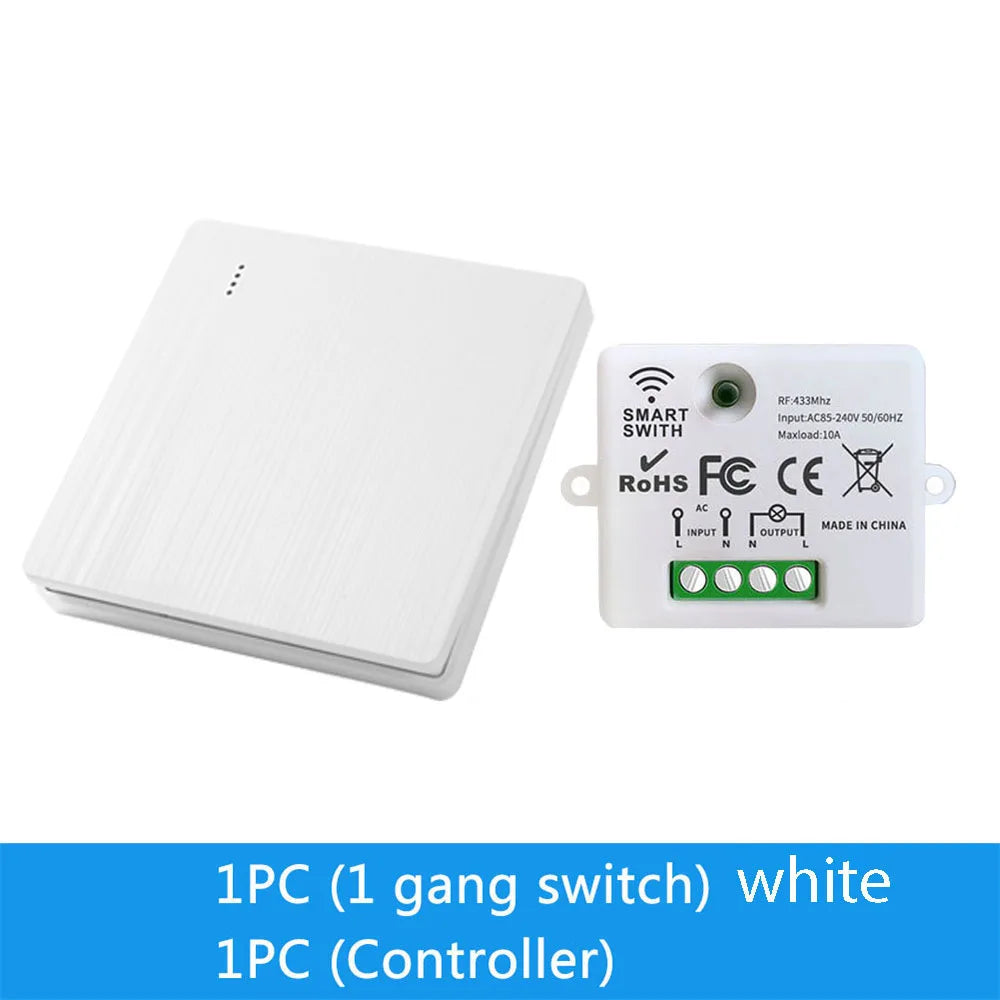 86 Wireless Smart RF 433 Mhz 100-220 V Wand Panel mit Fernbedienung Mini Relais Empfänger Hause Led licht Lampe Schalter.