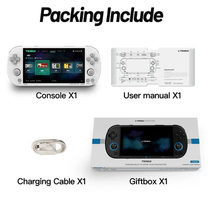 Trimui Smart Pro Handheld Game Console 4.96''IPS Screen Linux System Joystick RGB Lighting Smartpro Retro Video Game Player Gift.