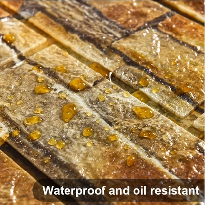 Self-adhesive 1-40pcs 38.5X35cm DIY 3D Wallpaper Retro Brick Pattern Wall Stickers Waterproof Room Decor Foam Home Decoration