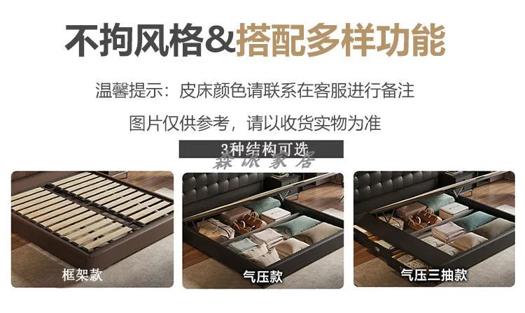 Ästhetisches, luxuriöses, einzigartiges Bett, Queen-Size-Bett, elastisches Schlafzimmer, Doppelbett, Schlafen, 180 x 200 cm, Camas De Matrimonio Dormitorio, Heimdekoration