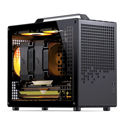 JONSBO Z20 MATX Case Detachable Handle Supports 240 Water-cooled 363mm Graphics Card Side  Transparency Desktop Mini PC Chassis.